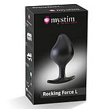 Силіконова анальна пробка Mystim Rocking Force L для електростимулятора, діаметр 4,7 см Амур, фото 6