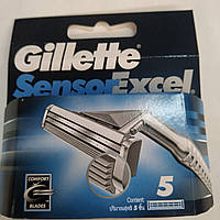 Сменные кассеты для бритья Gillette Sensor Excel 5 шт. Оригинал