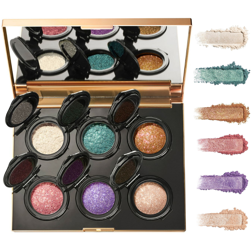 Палетка рассыпчатых шиммерных теней Iconic London Loose Pigment Palette Doll