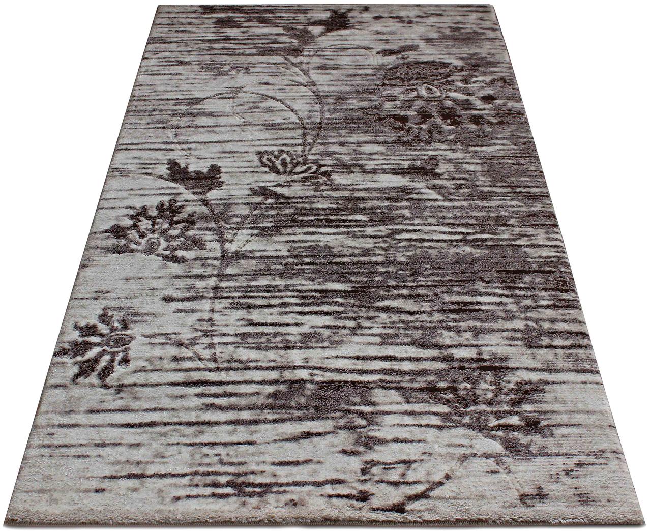 Килимок сучасний PATARA 0126 0,8Х1,5 Коричневый прямоугольник