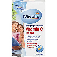 Витамины Mivolis Vitamin C Depot Kapseln 40 капсул EXP 08/23 года включительно