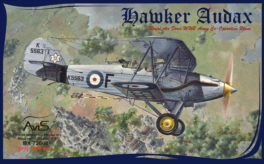 Пластикова модель 1/72 AVIS 72008 Британський бомбардувальник Hawker Audax Mk.I