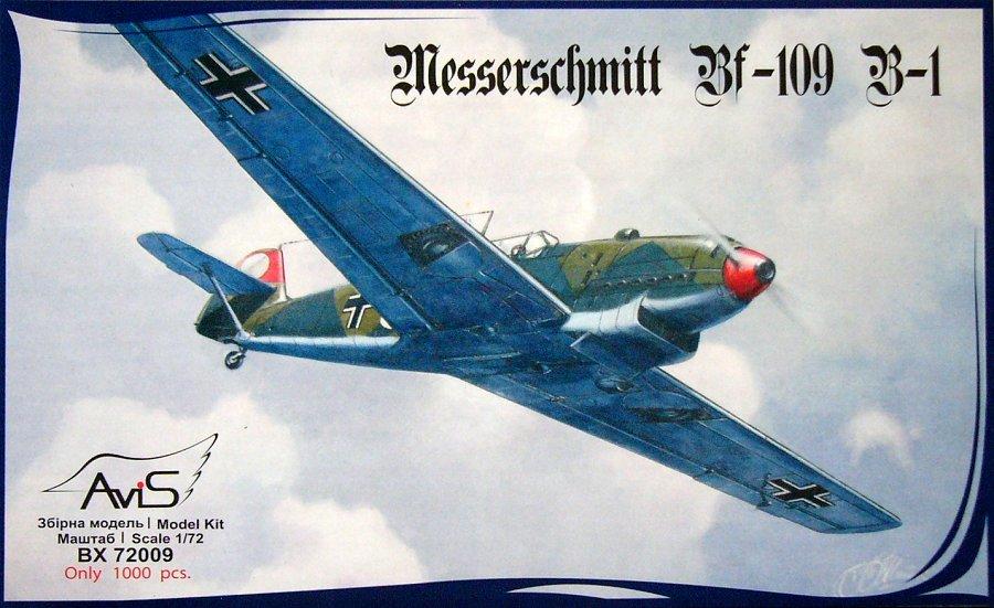 Пластикова модель 1/72 AVIS 72009 Німецький винищувач Messerschmitt Bf-109B1