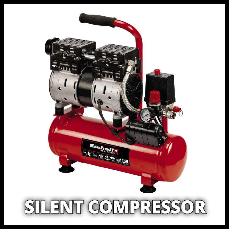 Компрессор Einhell TE-AC 110/6 Silent Plus (4020600) фото 3
