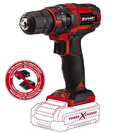 Акумуляторний шуруповерт Einhell TC-CD 18/35 Li - Solo : 18V (без акума і зарядки) 4513927, фото 1