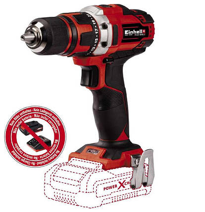 Шуруповерт Einhell TE-CD 18/40 Li-Solo : 18V ( без акума і зарядки) 4513925, фото 1