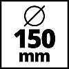 Кутова безщіткова шліфмашина Einhell TE-AG 18/150 Li BL - Solo Ø150 мм New (4431144), фото 7