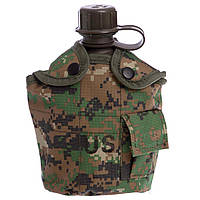 Фляга с котелком V-1л в чехле камуфляж Marpat TY-4834