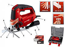 Професійний електричний ручний лобзик (електролобзик) Einhell TC-JS 85 : 620 Вт, 3000 об/хв, глибина різу 85мм (4321140), фото 3