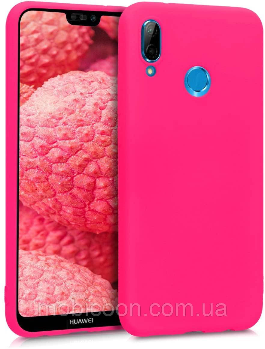 Чохол Silicone Case Full для Huawei P Smart 2020 Hot Pink, фото 1
