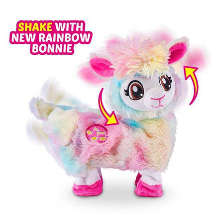 Інтерактивна м'яка іграшка Танцююча лама райдужна Бонні Pets Alive Rainbow Bonnie Booty Shakin Llama 9518, фото 2