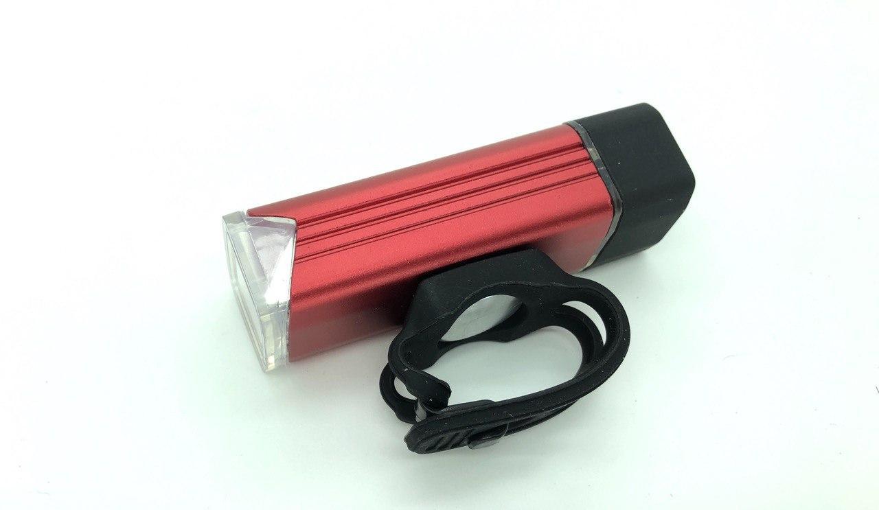 Передній ліхтар для велосипеда MC-QD-001 Machfa usb з кріпленням на кермо (mc-qd001) червона