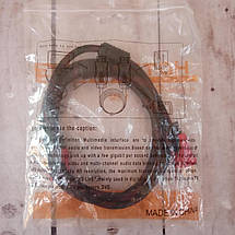 Кабель HDMI-HDMI 1,5 метрів Шнур провід Hight Speed Cable 1,5 m чорний з червоним, фото 3