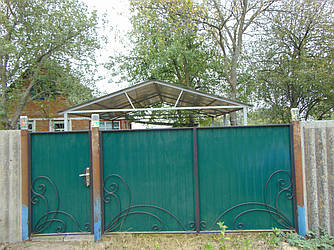 Ворота з профнастилу, В-77