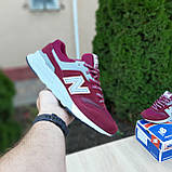 Кросівки бордові Нью Беленс 997 New balance 997 осінь., фото 7