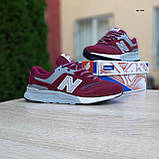 Кросівки бордові Нью Беленс 997 New balance 997 осінь., фото 3