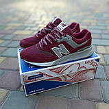 Кросівки бордові Нью Беленс 997 New balance 997 осінь., фото 4