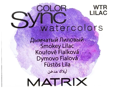 Крем-фарба для волосся без аміаку Matrix Color Sync Watercolors Smokey Lilak Пурпурний серпанок 90 мл, фото 2