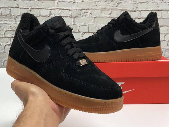 Зимние кроссовки Nike Air Force 1 Low Black Gum фото