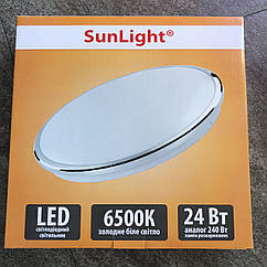 Стельовий світильник 24 Вт 6500 K у хромі круглий Sunlight