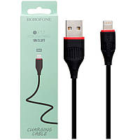 Кабель USB-Lightning Borofone BX17 для iPhone чорний