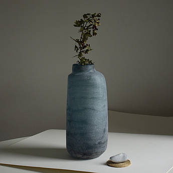 Ваза скляна ручної роботи Дюна L