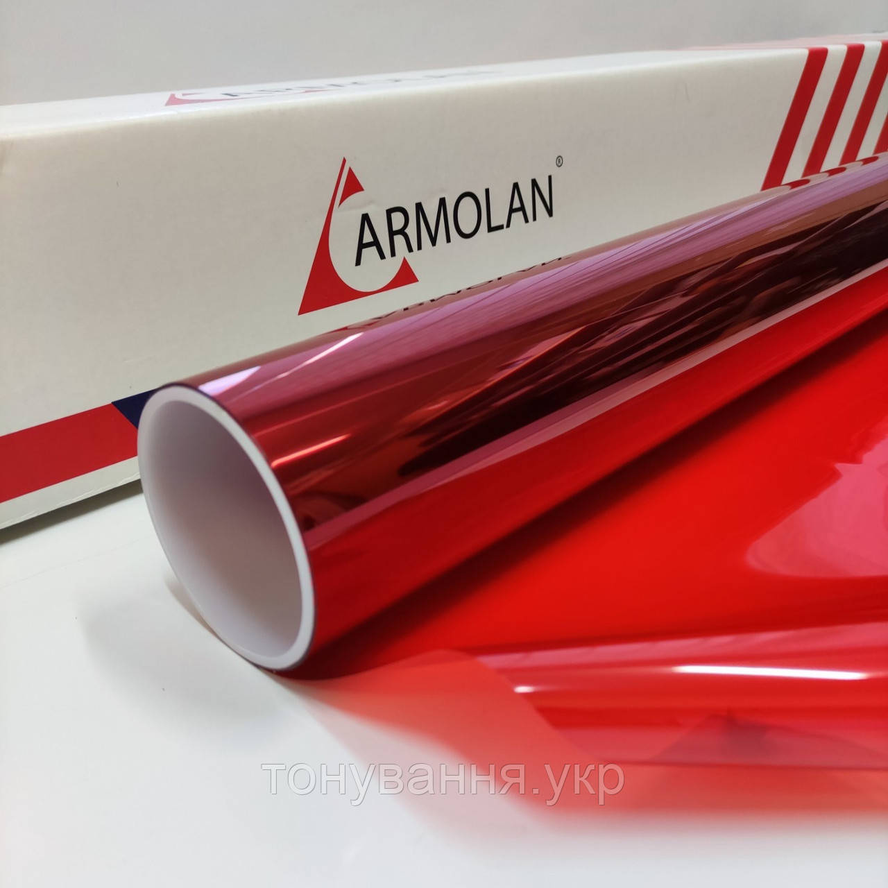 Декоративна вітражна плівка червона для скла Red 20 ширина 1,524 (ціна за пм)