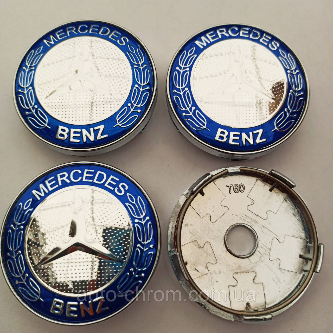 Ковпачки в диск Mercedes Benz 56-60 мм, фото 1