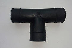 З'єднувач т-подібний для квадратної труби ПВХ 22*22 мм.