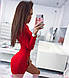 Плаття гольф міні з довгим рукавом віскоза, фото 4