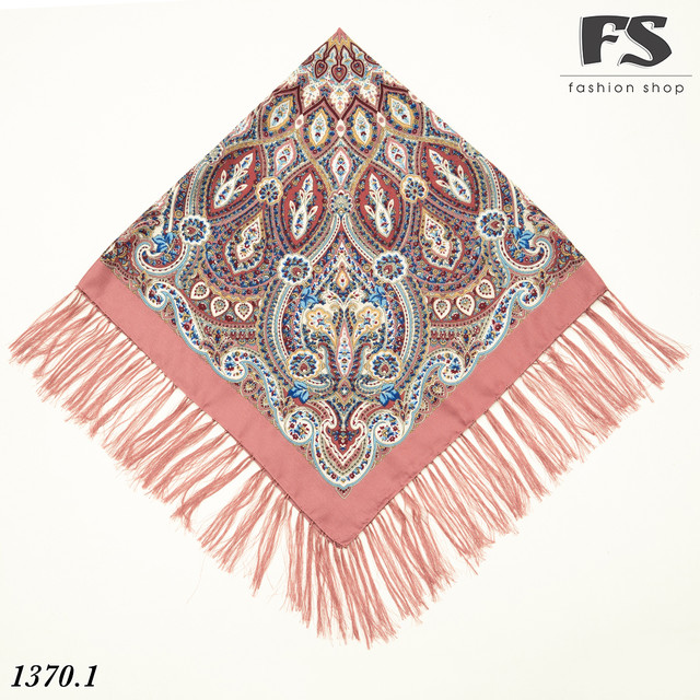 шерстяной павлопосадский платок