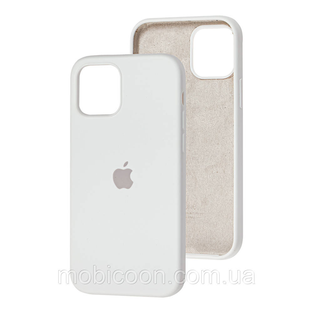 Чехол Silicone Case Full для iPhone 12 mini white