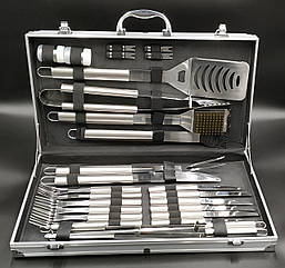 Набір для барбекю з нержавіючої сталі в кейсі GA Династія 12009