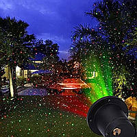 Новогодний уличный лазерный проектор 2 цвета пульт ДУ Laser