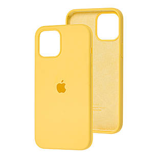 Чохол Silicone Case Full для iPhone 12 / 12 Pro Yellow