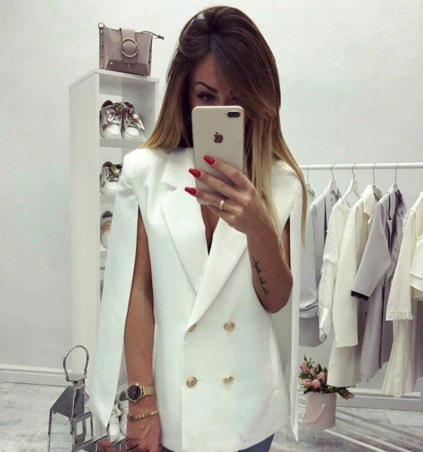 Піджак-кейп на підкладці з коміром на ґудзиках, фото 1