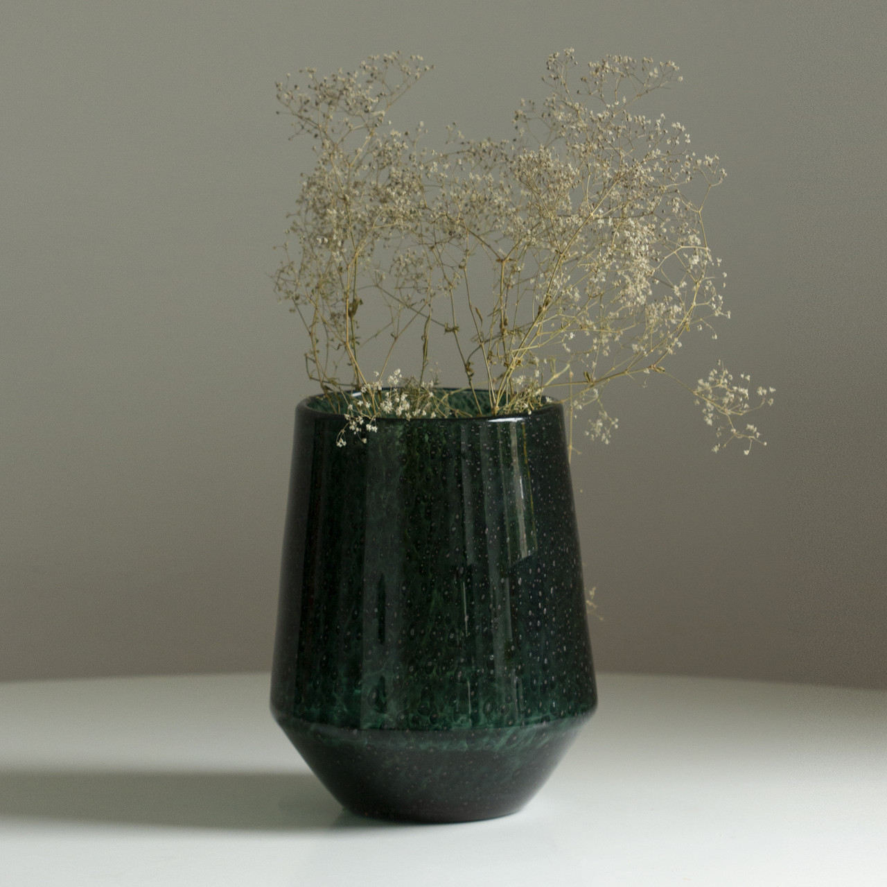 Ваза скляна "Тіна" 25,5х18 - ручна робота, фото 1