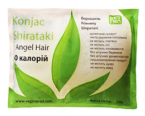 Ширатаки тонка Angel Hair 0 калорій 200 г