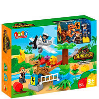 Конструктор JDLT 5410 Динозаври, 36 деталей, 2 фігурки, у коробці