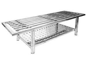 Лавка з неіржавкої сталі