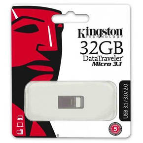 USB флеш накопичувач Kingston 32Gb DT Micro USB 3.1 (DTMC3/32GB), фото 2