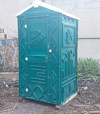 Туалетна кабіна біотуалет зелений + рідина для туалету