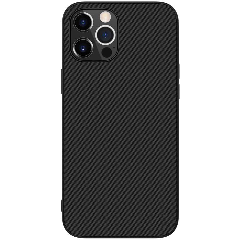 Nillkin iPhone 12 Pro Max (6.7″) Synthetic fiber Black Чехол Накладка Бампер