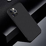 Nillkin iPhone 12 Pro Max (6.7″) Synthetic fiber Black Чехол Накладка Бампер, фото 6