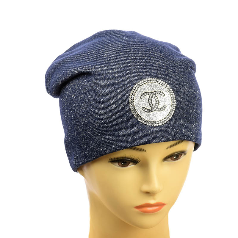 Молодіжна шапка з люрексом на флісі