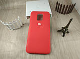 Оригінальний чохол Silicone Cover для Xiaomi Redmi Note 9s / Note 9 Pro / Note 9 Pro Max червоний з логотипом, фото 5