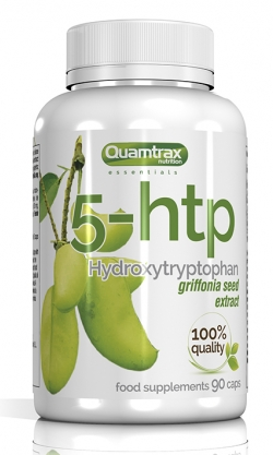 Нормальна робота нервової системи, підвищення серотоніну Quamtrax 5 — HTP — 90 капс, фото 1