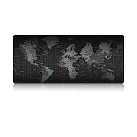 Ігрова поверхня 70х30 см Карта Світу, великий килимок для мишки