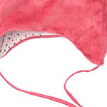 Тепла шапочка з вушками з плюшу для дівчинки 6-12 місяців, фото 3