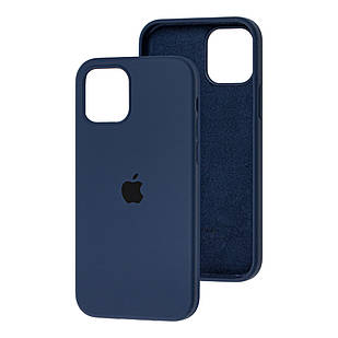 Чохол Silicone Case Full для iPhone 12 Pro Max midnight blue